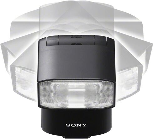 Sony HVL-F46RM Flash Wireless Flash-ضوء السرعة الخارجية مع TTL ، مزامنة عالية السرعة ، رطوبة/مقاومة للغبار ، ترتد ودوار | فلاش قوس | بطاريات 4x AA مع شاحن | طقم التنظيف in Saudi Arabia