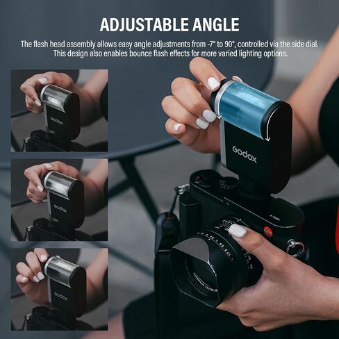 Godox IA32 Mini Flash Camera Iflash IA 32 ، Speedlite GN15 مع 8 مستويات طاقة 1/128-1/1 مضغوط وميضات حذاء محمولة ودورة يدوي لفوجي ، من أجل Nikon ، من أجل Sony (Godox IA32 Flash) in Saudi Arabia