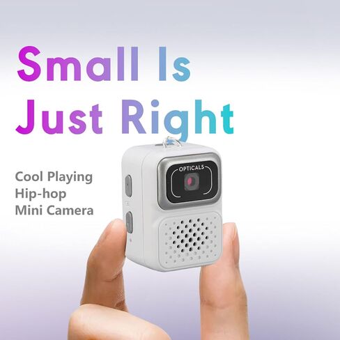 كاميرا Sanpyl Mini Keychain ، الكاميرا الرقمية بحجم 1080 بكسل بحجم 1080 بكسل مع بطاقة تخزين 32 جيجابايت ، وقت استخدام 100 متر ، كاميرا فيديو صغيرة لدراسة السفر (رمادي) in Saudi Arabia