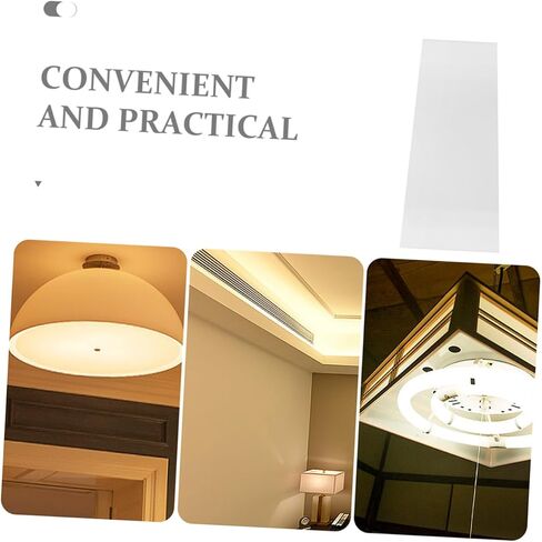 Mikikit Acrylic Lampshade Diffuser لأضواء السقف LED لوحة الظل ضوء شبه شفافة مع إضاءة ناعمة موحدة سهلة التآكل مواد مقاومة in Saudi Arabia