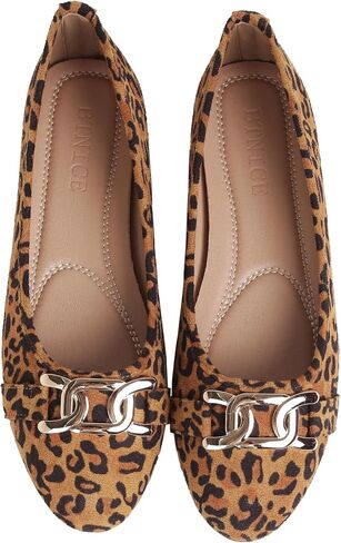 Women's Round Toe Flats Comfortable Ballerina Shoes Slip on Work Flats for Women Office Comfor in Saudi Arabia