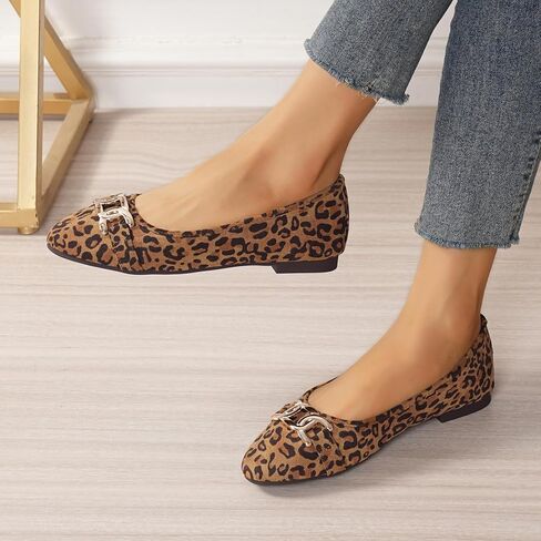 Women's Round Toe Flats Comfortable Ballerina Shoes Slip on Work Flats for Women Office Comfor in Saudi Arabia