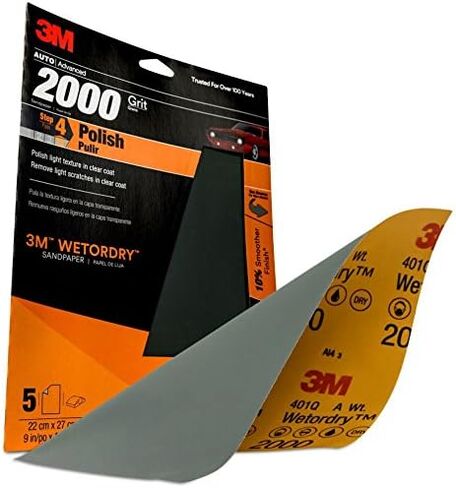ورق الصنفرة 3M (TM) الرطب (TM) ، 32044 ، 2000 حصى ، 9 بوصات × 11 بوصة ، 5 صفائح لكل عبوة in Kuwait