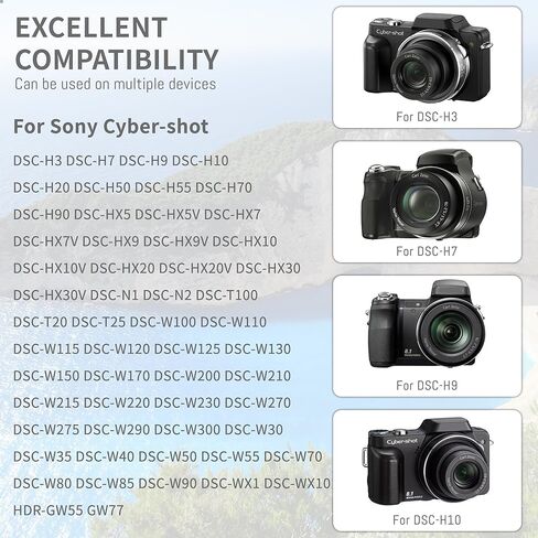 NP-BG1 NP-FG1 BG1 بطارية 2 عبارة مع شاحن متوافق مع Sony Cyber-Shot DSC W130 W210 W220 W230 W275 W290 W300 H10 H50 in Kuwait