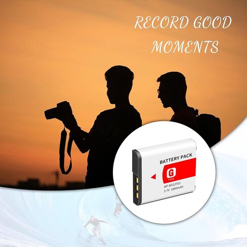 NP-BG1 NP-FG1 BG1 بطارية 2 عبارة مع شاحن متوافق مع Sony Cyber-Shot DSC W130 W210 W220 W230 W275 W290 W300 H10 H50 in Kuwait