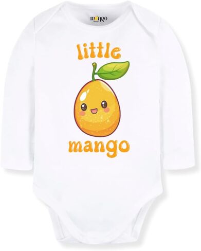 Little Mango Cute Baby Bodysuit, Kids & Toddler T-Shirt – Cute Outfit for Boys Girls Clothes Fruits in Saudi Arabia