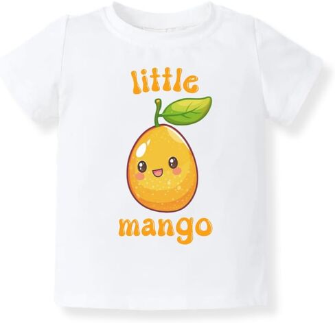 Little Mango Cute Baby Bodysuit, Kids & Toddler T-Shirt – Cute Outfit for Boys Girls Clothes Fruits in Saudi Arabia