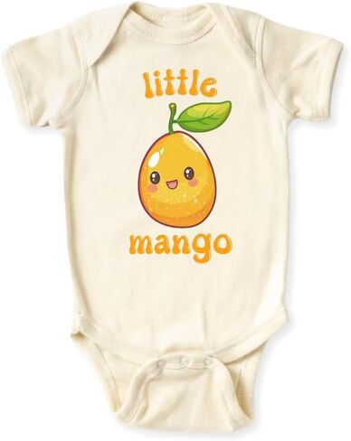 Little Mango Cute Baby Bodysuit, Kids & Toddler T-Shirt – Cute Outfit for Boys Girls Clothes Fruits in Saudi Arabia