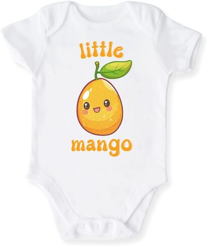 Little Mango Cute Baby Bodysuit, Kids & Toddler T-Shirt – Cute Outfit for Boys Girls Clothes Fruits in Saudi Arabia