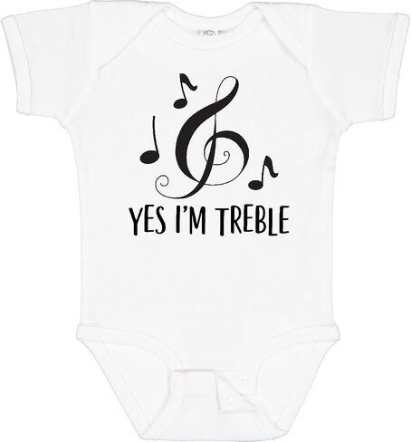 inktastic Funny Music Yes Im Treble Gift Baby Bodysuit in Saudi Arabia
