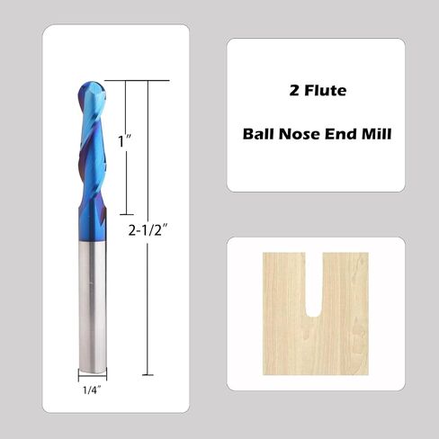 VIC022 CNC Router Bits Spiral Tapered Ball Nose R0.4 Tip 1/32" Tapered End Mill Cone Ball Nose Carbide Bit CNC Cutter for Wood Carving Engraving in Saudi Arabia