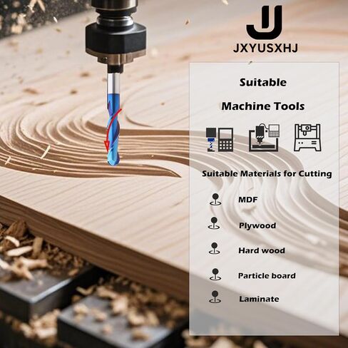 VIC022 CNC Router Bits Spiral Tapered Ball Nose R0.4 Tip 1/32" Tapered End Mill Cone Ball Nose Carbide Bit CNC Cutter for Wood Carving Engraving in Saudi Arabia
