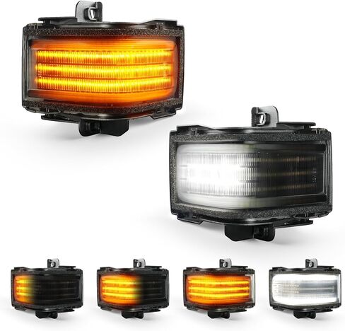 استبدال مجموعة مصابيح الإشارة الأمامية من Litzland LED لمصابيح الإشارة الجانبية لـ 1997 1998 1999 2000 2001 2002 2003 2004 2005 2006 Wrangler TJ عدسات مدخنة، حزمة من 2 in Saudi Arabia