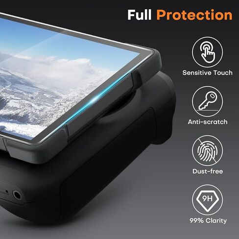 omoton 3 pack screen protector for dji rc pro 2 controller ، واقي شاشة الزجاج المقسّر مع تسهيل التثبيت لملحقات وحدة تحكم عن بعد DJI Mavic 4 Pro ، HD Clear/Sensitive Touch in Kuwait