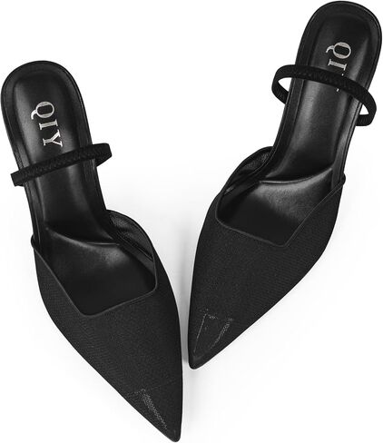 Mesh Heels for Women Pumps Closed Pointed Toe High Heels Stiletto Heeled Mules Sandals Dress Shoes in Saudi Arabia