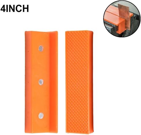 Magnetic Vise Jaw Pads for 4 6 Bench Vise, for Protecting Delicate Objects (5inch Orange C) in Saudi Arabia