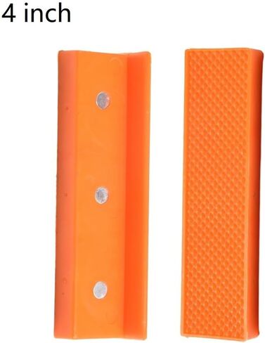 Magnetic Vise Jaw Pads for 4 6 Bench Vise, for Protecting Delicate Objects (5inch Orange C) in Saudi Arabia
