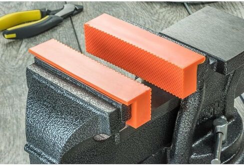 Magnetic Vise Jaw Pads for 4 6 Bench Vise, for Protecting Delicate Objects (5inch Orange C) in Saudi Arabia