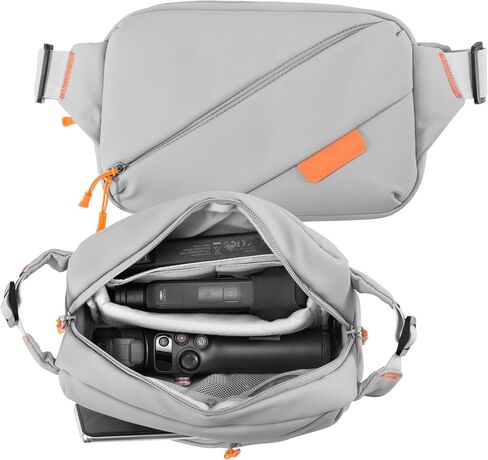 Carrying Bag X5 Travel Magnetic Quick Release Travel Case Chest Bag for DJI Osmo Pocket 3/ Mobile 7P for Insta360 X5 X4 X3 Flow 2 Go Ultra For Go pro Hero 13 12 11 MAX Accessories in Saudi Arabia