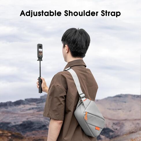 Carrying Bag X5 Travel Magnetic Quick Release Travel Case Chest Bag for DJI Osmo Pocket 3/ Mobile 7P for Insta360 X5 X4 X3 Flow 2 Go Ultra For Go pro Hero 13 12 11 MAX Accessories in Saudi Arabia