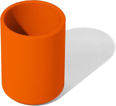 Avanchy Silicone Training Cup – 12 oz Open Cup for Toddlers and Infants – Ideal for Baby Led Weaning and Transitioning from Bottles, Orange in Saudi Arabia
