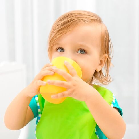 Avanchy Silicone Training Cup – 12 oz Open Cup for Toddlers and Infants – Ideal for Baby Led Weaning and Transitioning from Bottles, Orange in Saudi Arabia