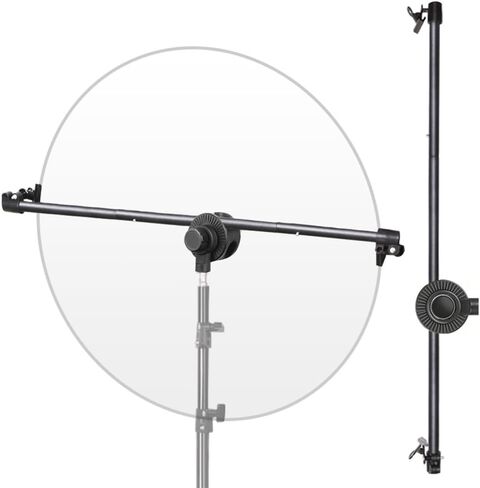 The photography reflector bracket can be extended and rotated 360 degrees with a length of 11.81-43.3 inches, suitable for photography studio products and portrait photography, with 1/4 interface in Saudi Arabia