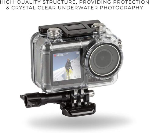 40M / 120FT Waterproof Underwater Case Protective Housing Mount for DJI Osmo Action in Saudi Arabia