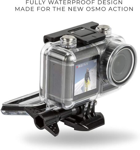 40M / 120FT Waterproof Underwater Case Protective Housing Mount for DJI Osmo Action in Saudi Arabia