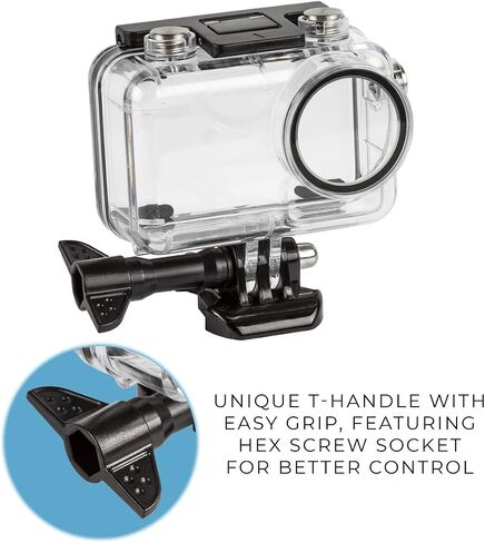 40M / 120FT Waterproof Underwater Case Protective Housing Mount for DJI Osmo Action in Saudi Arabia