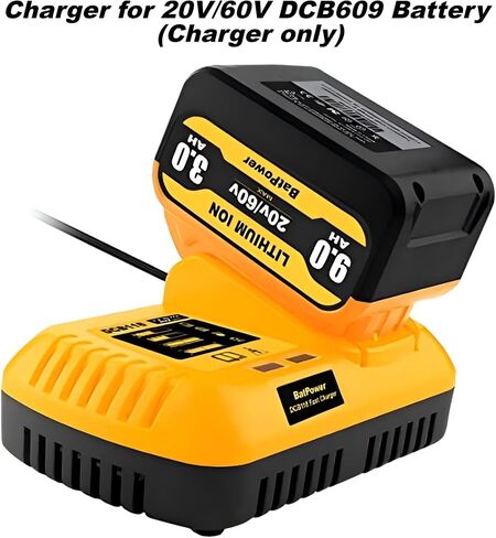 DCB118 Rapid Charger for DEWALT 20V MAX/60V MAX Batteries | Fast Charging 4Ah-15Ah | UL Listed​ in Saudi Arabia