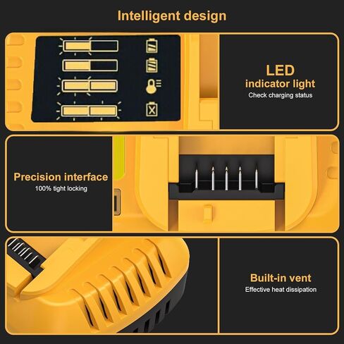 DCB118 Rapid Charger for DEWALT 20V MAX/60V MAX Batteries | Fast Charging 4Ah-15Ah | UL Listed​ in Saudi Arabia
