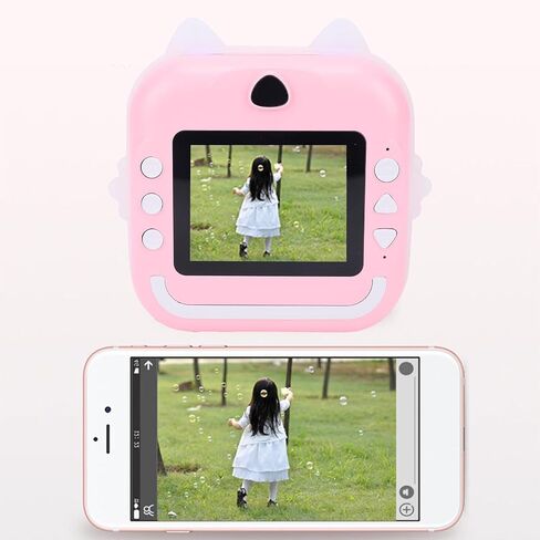 Instant Print Camera, 2 Roll Print Paper, Dual Lens 24MP Digital Camera, 32GB Card, for Kids in Saudi Arabia