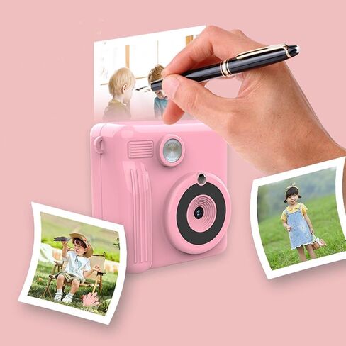 RiToEasysports Instant Print Camera, Portable Digital 1080p HD Double Lens Instant Print Camera for Outdoor Game Travel in Saudi Arabia