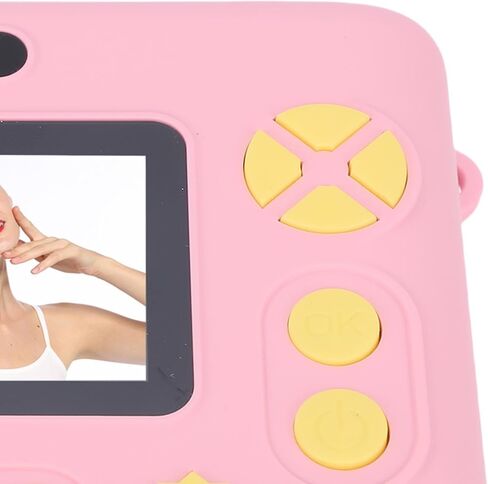 RiToEasysports Instant Print Camera, Portable Digital 1080p HD Double Lens Instant Print Camera for Outdoor Game Travel in Saudi Arabia