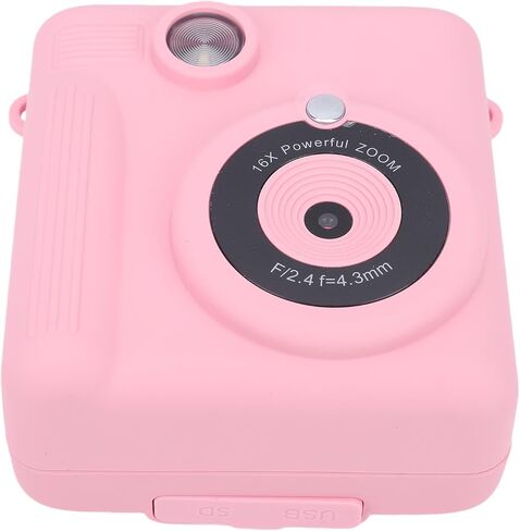 RiToEasysports Instant Print Camera, Portable Digital 1080p HD Double Lens Instant Print Camera for Outdoor Game Travel in Saudi Arabia