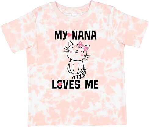 inktastic my nana loves me girls toddler t-shirt in Kuwait