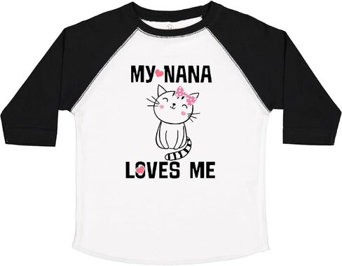 inktastic my nana loves me girls toddler t-shirt in Kuwait
