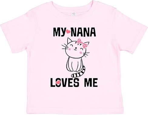 inktastic my nana loves me girls toddler t-shirt in Kuwait