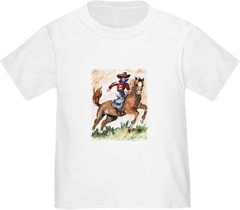 CafePress Cowboy On Horse Toddler T Shirt Cute 100% T-Shirt Cotton in Saudi Arabia