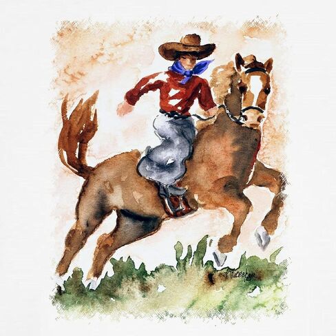 CafePress Cowboy On Horse Toddler T Shirt Cute 100% T-Shirt Cotton in Saudi Arabia