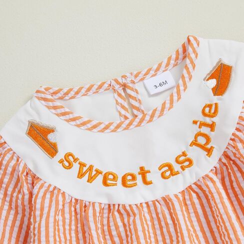 My First Halloween Baby Girl Outfit Pumpkin Bubble Romper Long Sleeve Smocked Jumpsuit Cute Fall Clothes in Kuwait