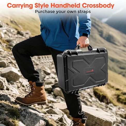 Camera Hard Cases DSLR SLR عدسات مقاومة للماء IP67 من أجل حماية السفر لـ DJI Mavic 4 Pro/Air Dones for GoPro Hero 13 12 11 10 Accessories (فقط الحالة) 16.2x12.8x7inch in Kuwait