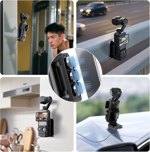Ulanzi PK15 Magnetic Mount متوافق مع DJI Osmo Pocket 3 يجب أن تكون الملحقات ، Pocket 3 CASE STAND STAND HANDROAN in Kuwait