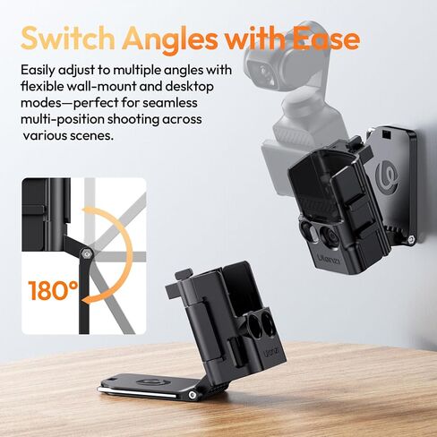 Ulanzi PK15 Magnetic Mount متوافق مع DJI Osmo Pocket 3 يجب أن تكون الملحقات ، Pocket 3 CASE STAND STAND HANDROAN in Kuwait
