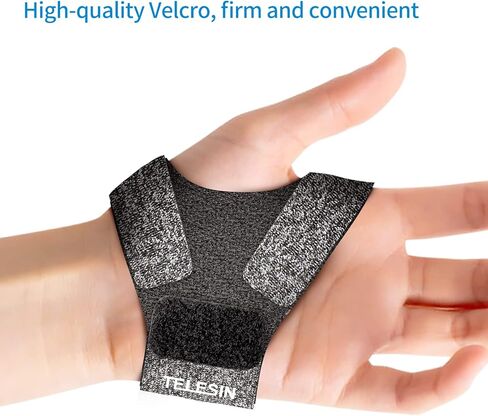 TELESIN Upgraded Wrist Strap, 360 Rotation Arm Plam Ankle Mount Band Holder Cycling Mount for GoPro Max Hero 13 12 11 10 9 8 7 Black, Insta360 One R X2 Go3 DJI Osmo Action 5 Pro 4 3 Camera Accessories in Saudi Arabia