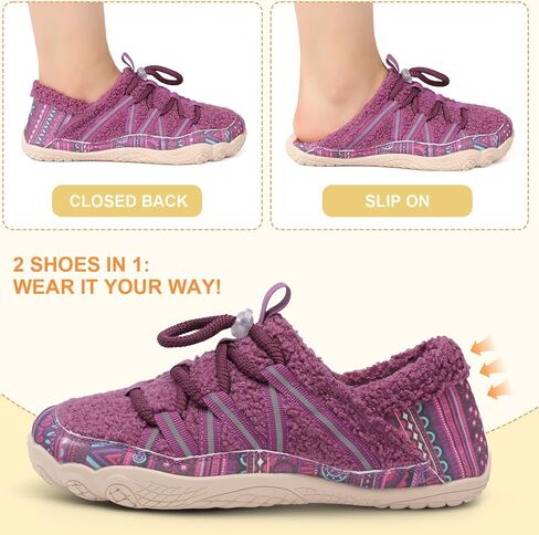 RELXFEET WIND WIDE WIDTH SLIPPERS FORRY FURRY BAREFOOT HOUS in Kuwait