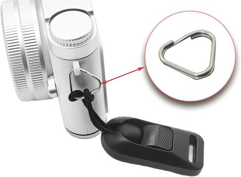 10 PCS الفولاذ المقاوم للصدأ من الفولاذ المقاوم للصدأ حلقة-خطاف حزام الكاميرا الثقيلة ، خاتم العروة الحزام للحبل ، سلسلة مفاتيح ، وملحقات حزام الكتف in Saudi Arabia