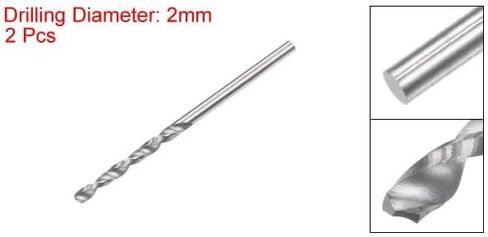 #US K 2mm C2/K20 Tungsten Straight Shank Spiral Flutes Twist Drill Bit in Saudi Arabia