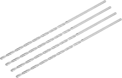 #US High Speed Steel Extended Twist Drill Bits 3mm Drill Dia 160mm Length 4 Pcs in Saudi Arabia